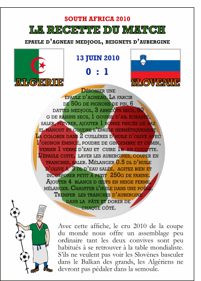 La recette du match Algerie Slovenie